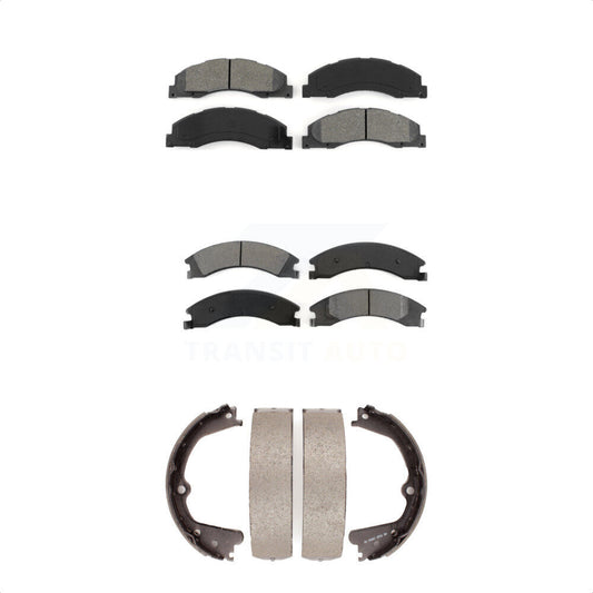[Avant + Arrière] Kit de plaquette (semi-métallique) de frein pour Ford E-350 Super Duty E-250 E-150 E-450 KSN-100652