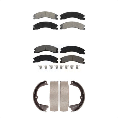 [Avant + Arrière] Kit de plaquette (semi-métallique) de frein pour Nissan NV2500 Titan XD NV3500 NV1500 TITAN KSN-100653