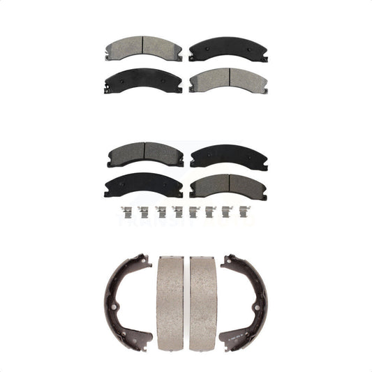 [Avant + Arrière] Kit de plaquette (semi-métallique) de frein pour Nissan NV2500 Titan XD NV3500 NV1500 TITAN KSN-100653