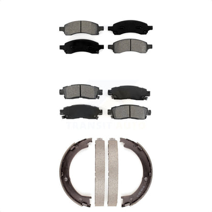 [Avant + Arrière] Kit de plaquette (semi-métallique) de frein pour Chevrolet Traverse GMC Acadia Buick Enclave Saturn Outlook Limited KSN-100654