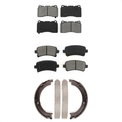 [Avant + Arrière] Kit de plaquette (semi-métallique) de frein pour 2014-2019 Cadillac XTS sans Heavy Duty Brakes KSN-100655