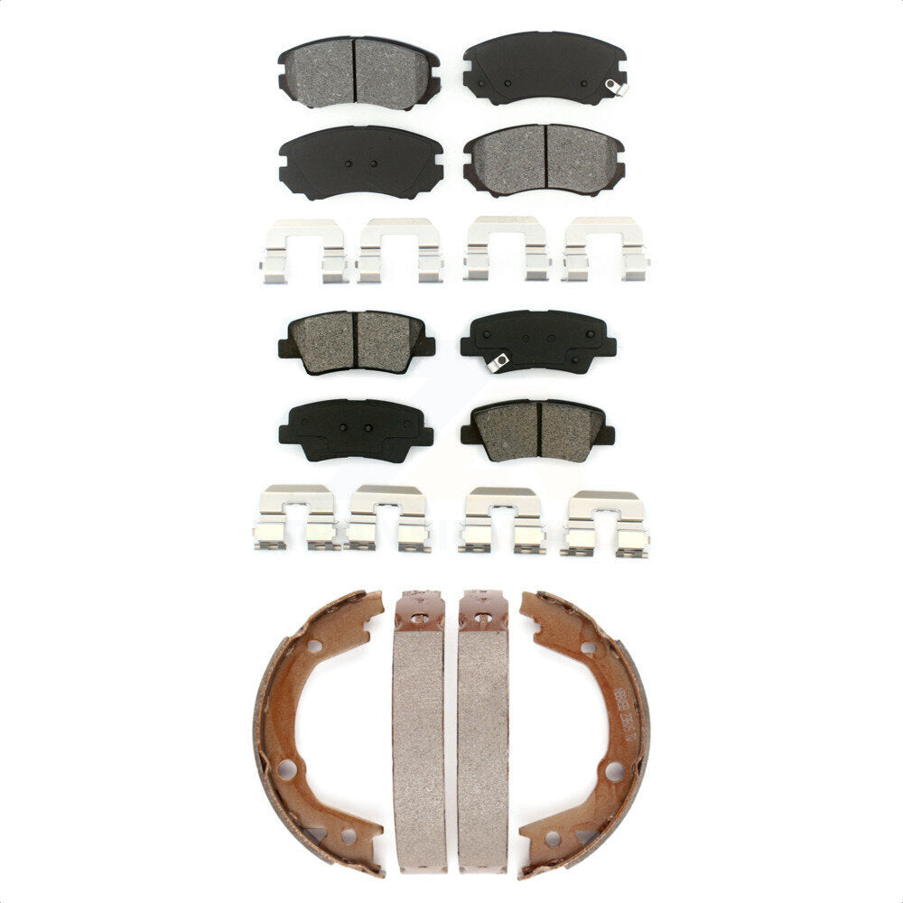 [Avant + Arrière] Kit de plaquette (semi-métallique) de frein pour Hyundai Sonata Elantra KSN-100658