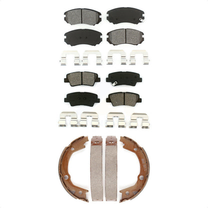 [Avant + Arrière] Kit de plaquette (semi-métallique) de frein pour Hyundai Sonata Elantra KSN-100658