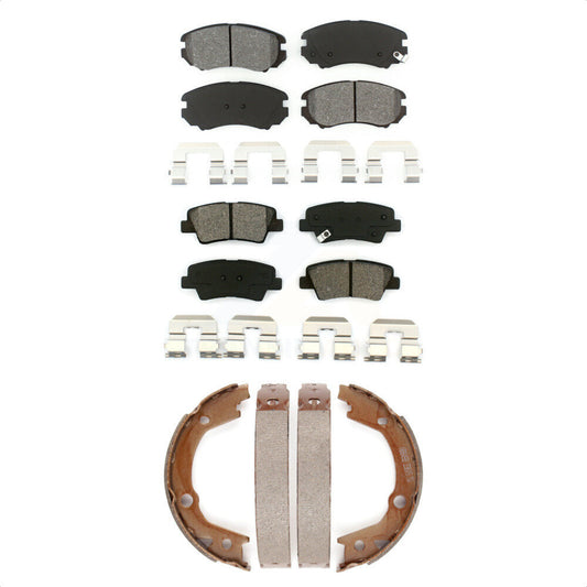 [Avant + Arrière] Kit de plaquette (semi-métallique) de frein pour Hyundai Sonata Elantra KSN-100658