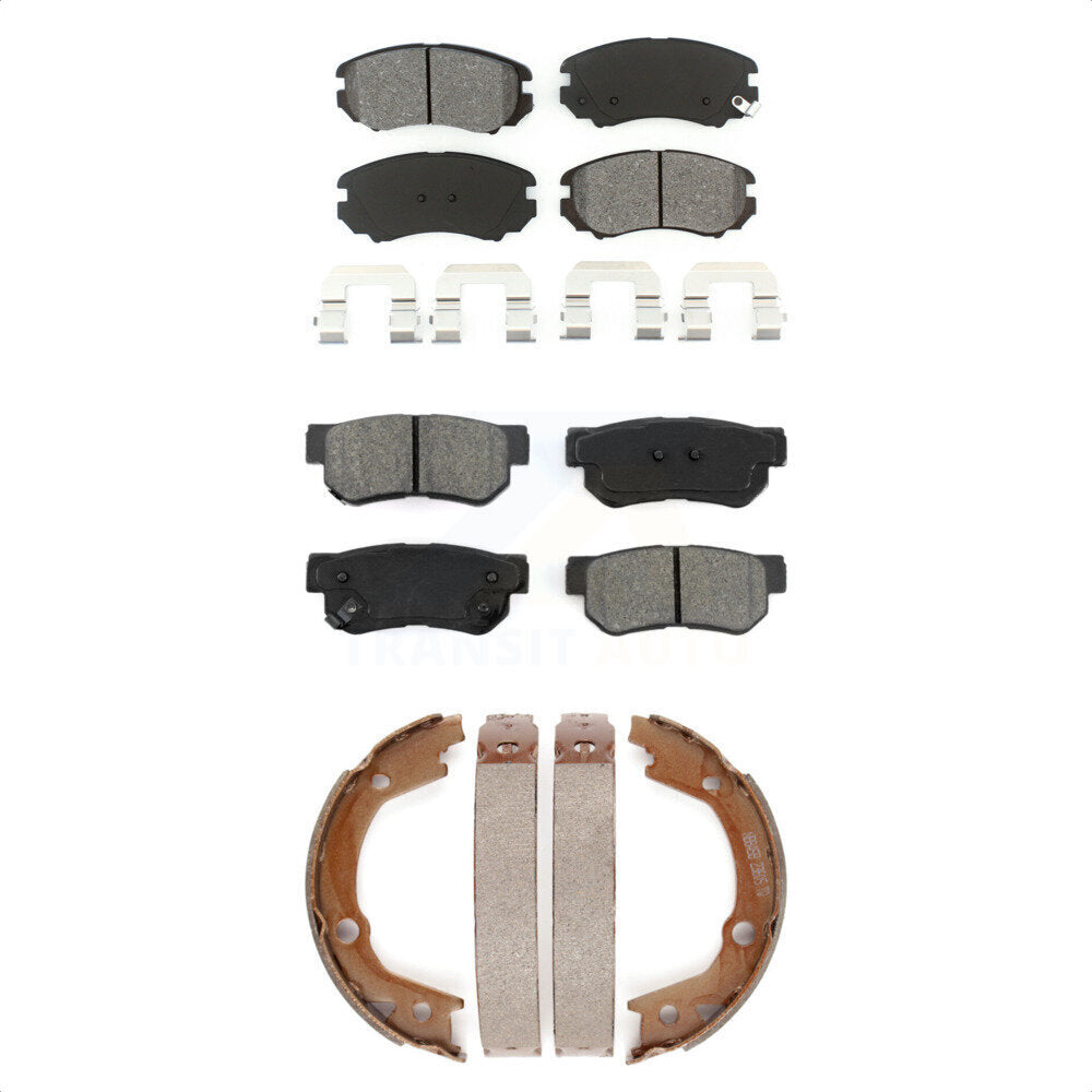 [Avant + Arrière] Kit de plaquette (semi-métallique) de frein pour Hyundai Elantra Sonata Kia Sportage Tucson Optima KSN-100659