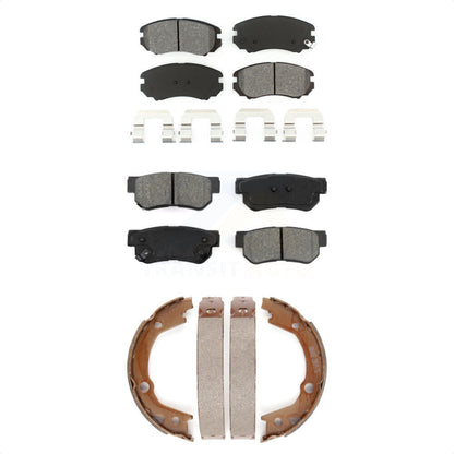[Avant + Arrière] Kit de plaquette (semi-métallique) de frein pour Hyundai Elantra Sonata Kia Sportage Tucson Optima KSN-100659