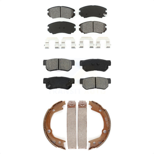 [Avant + Arrière] Kit de plaquette (semi-métallique) de frein pour Hyundai Elantra Sonata Kia Sportage Tucson Optima KSN-100659