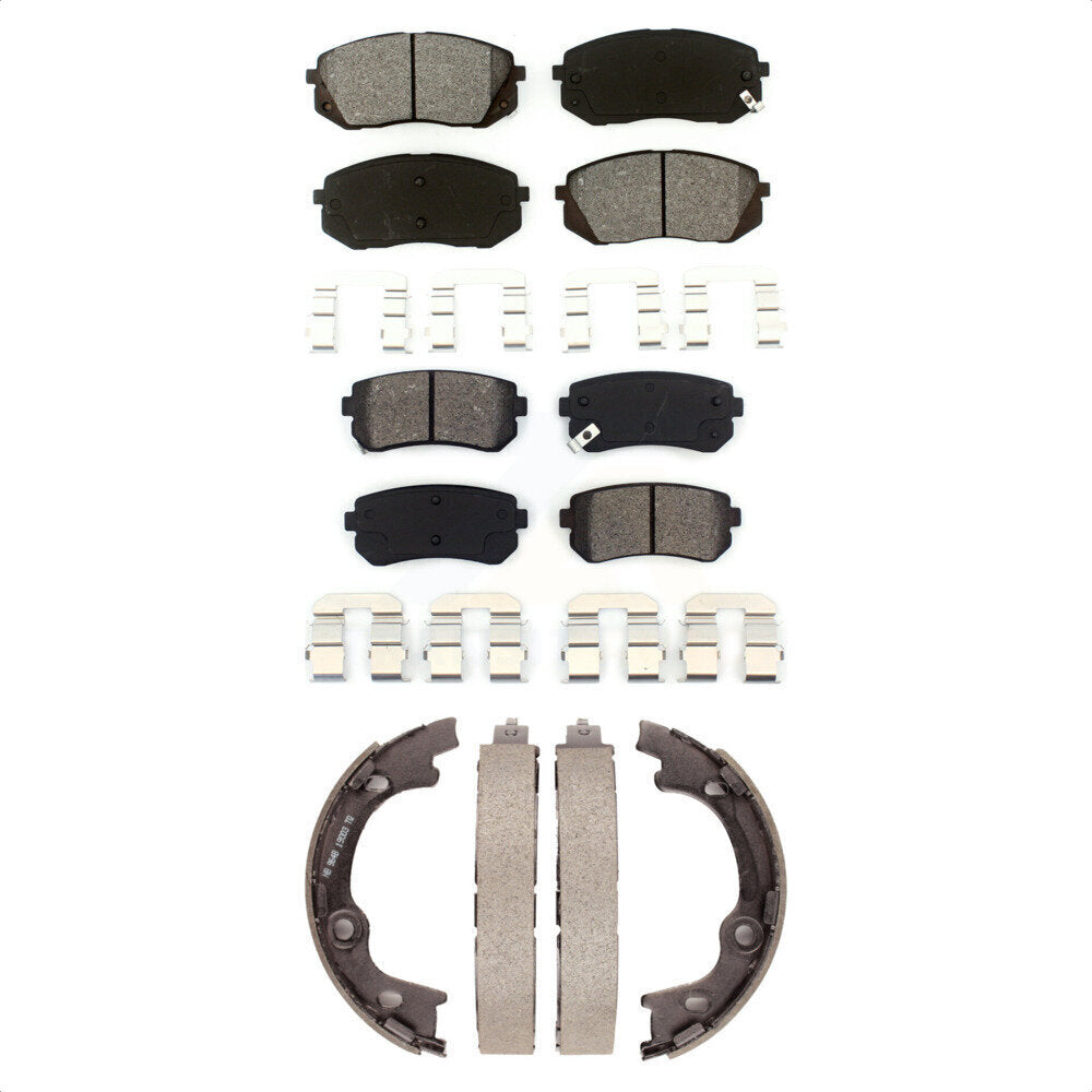 [Avant + Arrière] Kit de plaquette (semi-métallique) de frein pour 2013-2015 Hyundai Tucson FWD KSN-100660