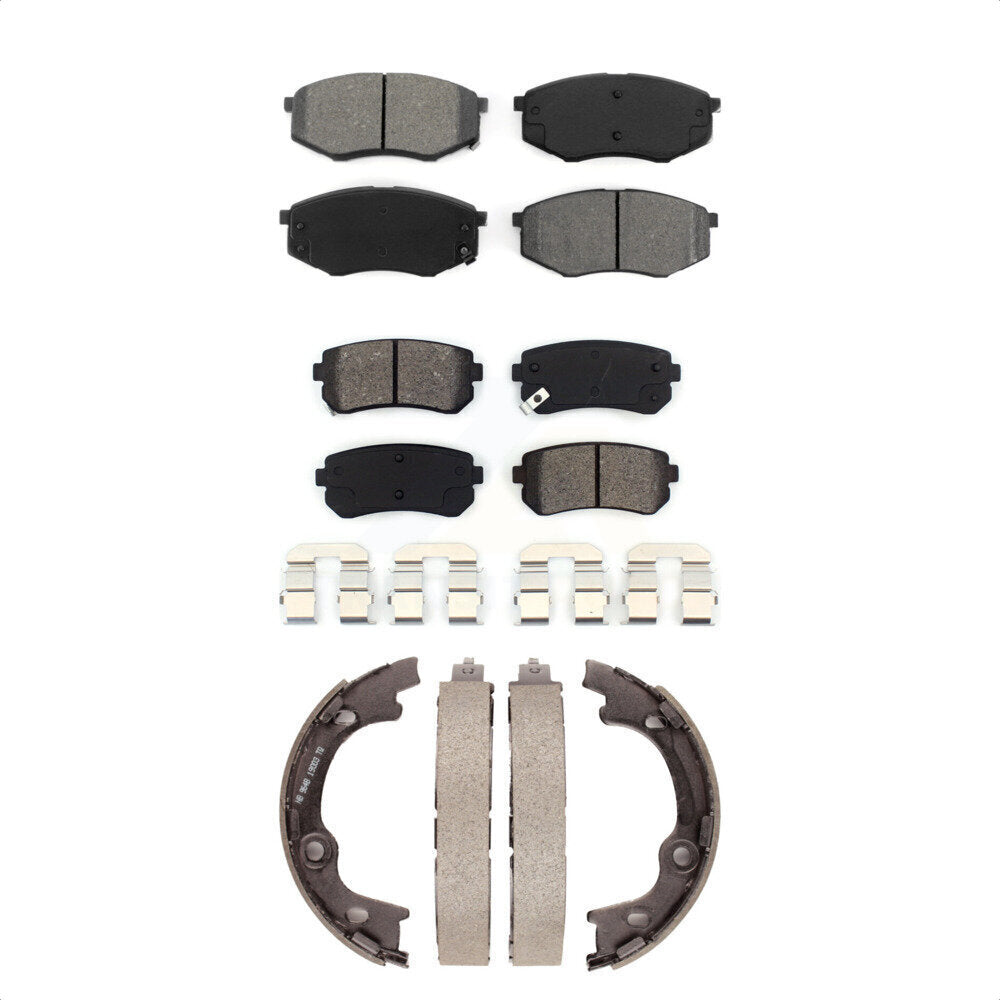 [Avant + Arrière] Kit de plaquette (semi-métallique) de frein pour 2010-2012 Hyundai Tucson FWD KSN-100661