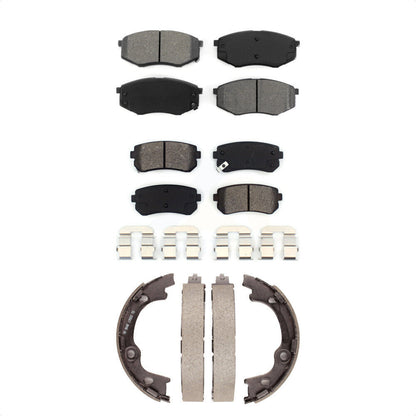 [Avant + Arrière] Kit de plaquette (semi-métallique) de frein pour 2010-2012 Hyundai Tucson FWD KSN-100661