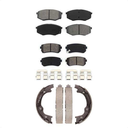 [Avant + Arrière] Kit de plaquette (semi-métallique) de frein pour 2010-2012 Hyundai Tucson FWD KSN-100661