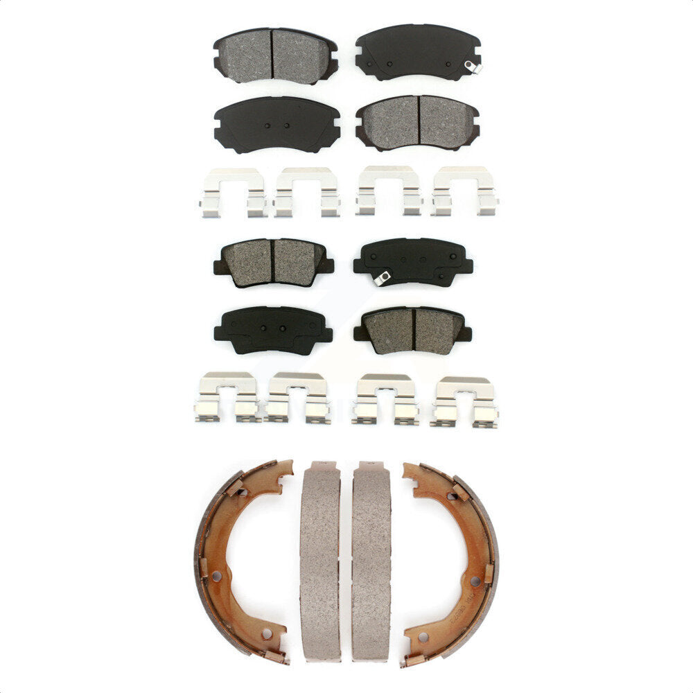[Avant + Arrière] Kit de plaquette (semi-métallique) de frein pour 2007-2009 Kia Amanti KSN-100664