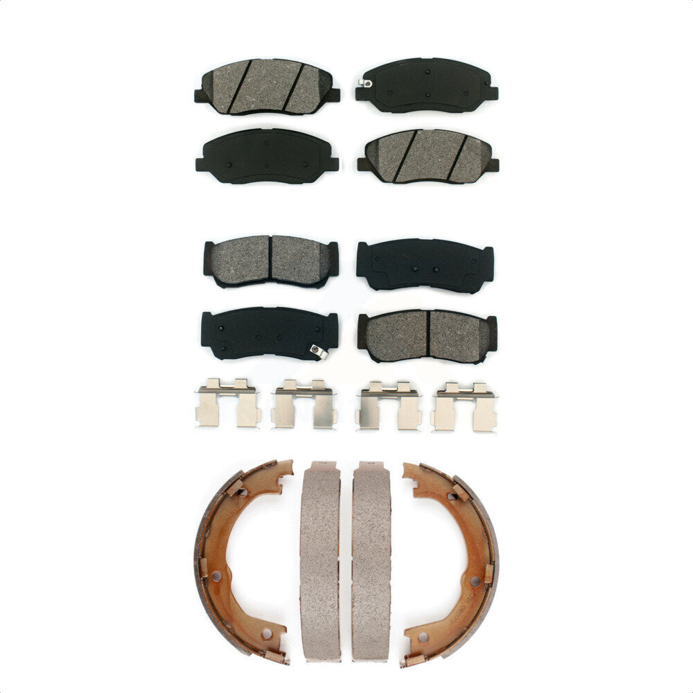 [Avant + Arrière] Kit de plaquette (semi-métallique) de frein pour 2007-2009 Hyundai Santa Fe KSN-100665