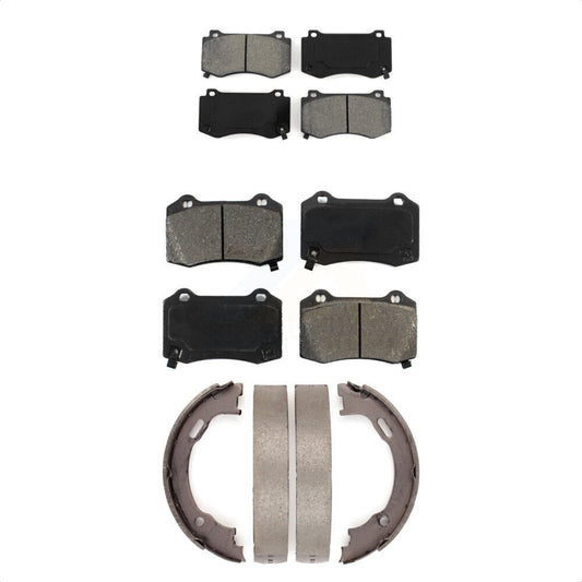 [Avant + Arrière] Kit de plaquette (semi-métallique) de frein pour Dodge Charger Chrysler 300 Challenger Magnum KSN-100670 par Transit Auto