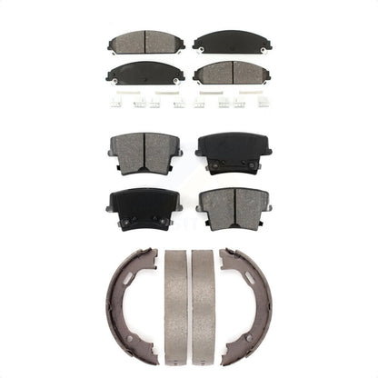 [Avant + Arrière] Kit de plaquette (semi-métallique) de frein pour Dodge Charger Chrysler 300 Challenger Magnum KSN-100671 par Transit Auto
