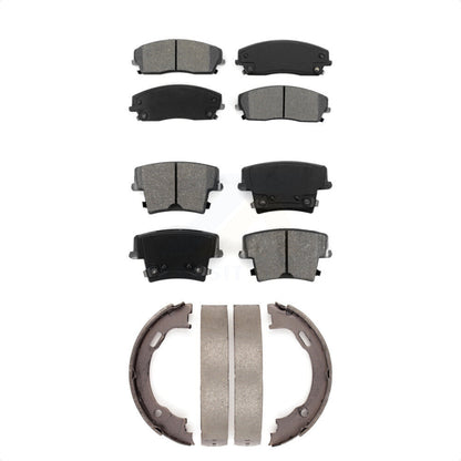 [Avant + Arrière] Kit de plaquette (semi-métallique) de frein pour Dodge Charger Chrysler 300 Challenger Magnum KSN-100672 par Transit Auto