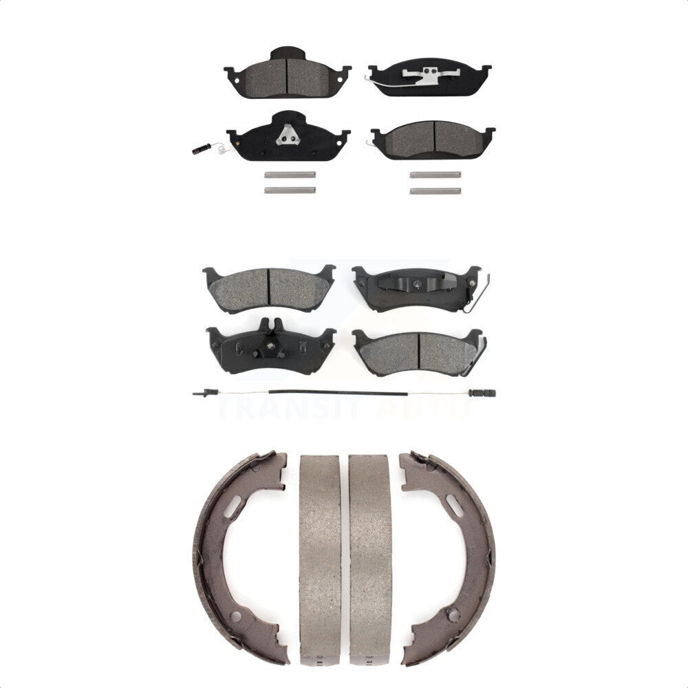 [Avant + Arrière] Kit de plaquette (semi-métallique) de frein pour Mercedes-Benz ML320 ML350 ML430 KSN-100673