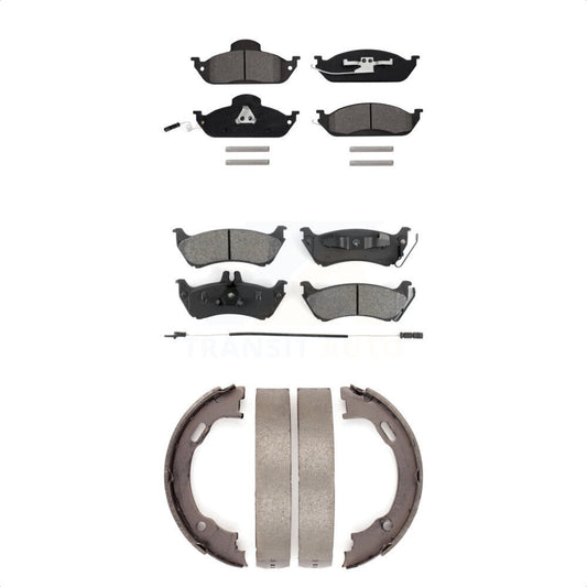 [Avant + Arrière] Kit de plaquette (semi-métallique) de frein pour Mercedes-Benz ML320 ML350 ML430 KSN-100673