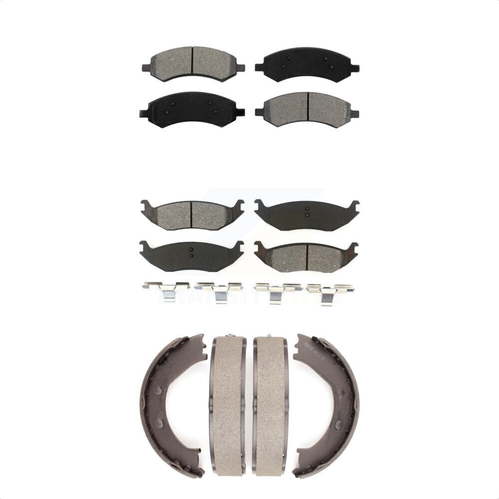 [Avant + Arrière] Kit de plaquette (semi-métallique) de frein pour Dodge Ram 1500 Durango Chrysler Aspen KSN-100676