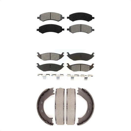 [Avant + Arrière] Kit de plaquette (semi-métallique) de frein pour Dodge Ram 1500 Durango Chrysler Aspen KSN-100676