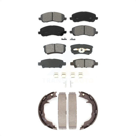 [Avant + Arrière] Kit de plaquette (semi-métallique) de frein pour Jeep Dodge Chrysler Caliber Compass Patriot Sebring 200 Mitsubishi Lancer Avenger KSN-100681
