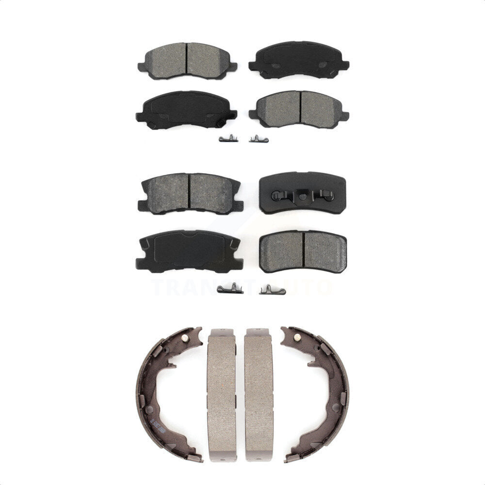 [Avant + Arrière] Kit de plaquette (semi-métallique) de frein pour Jeep Chrysler Compass Patriot Mitsubishi Sebring 200 Dodge Avenger Lancer Outlander Sport RVR KSN-100682
