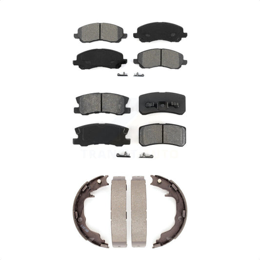 [Avant + Arrière] Kit de plaquette (semi-métallique) de frein pour Jeep Chrysler Compass Patriot Mitsubishi Sebring 200 Dodge Avenger Lancer Outlander Sport RVR KSN-100682