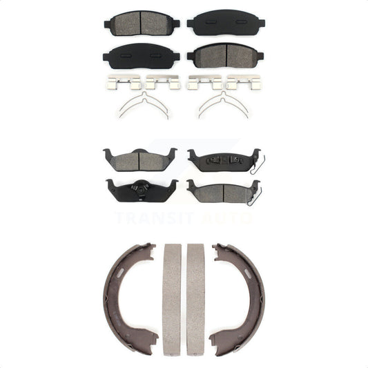 [Avant + Arrière] Kit de plaquette (semi-métallique) de frein pour 2009 Ford F-150 KSN-100687