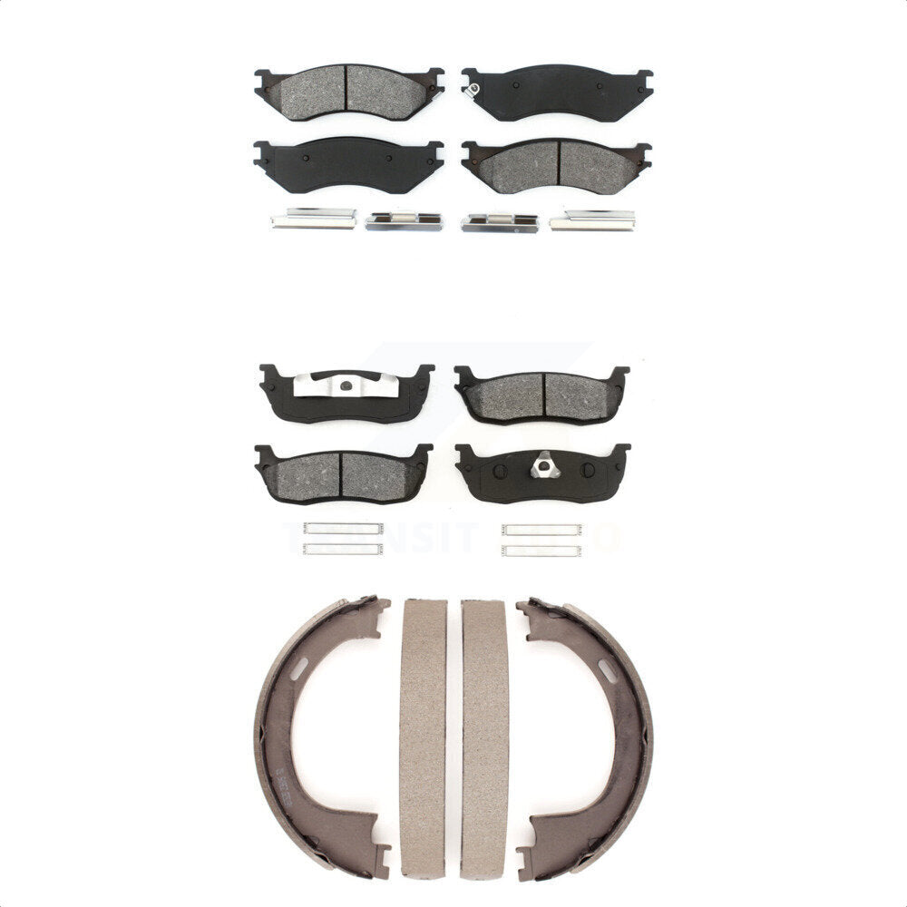 [Avant + Arrière] Kit de plaquette (semi-métallique) de frein pour Ford F-150 Expedition Heritage Lincoln Navigator F-250 KSN-100688