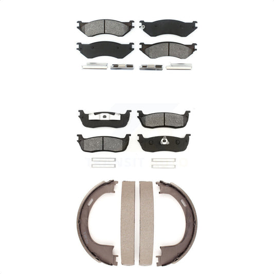 [Avant + Arrière] Kit de plaquette (semi-métallique) de frein pour Ford F-150 Expedition Heritage Lincoln Navigator F-250 KSN-100688