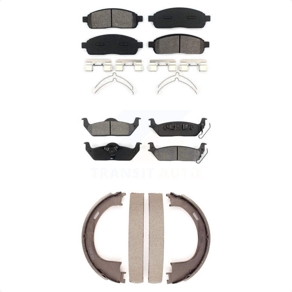 [Avant + Arrière] Kit de plaquette (semi-métallique) de frein pour Ford F-150 Lincoln Mark LT KSN-100689
