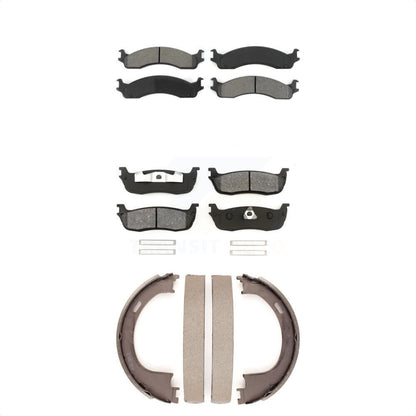 [Avant + Arrière] Kit de plaquette (semi-métallique) de frein pour 1997-1999 Ford F-250 avec 8 Lug Wheels KSN-100692
