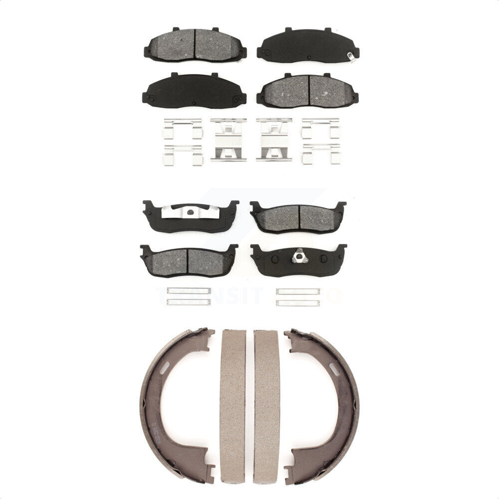 [Avant + Arrière] Kit de plaquette (semi-métallique) de frein pour Ford F-150 Heritage Lincoln Blackwood KSN-100693