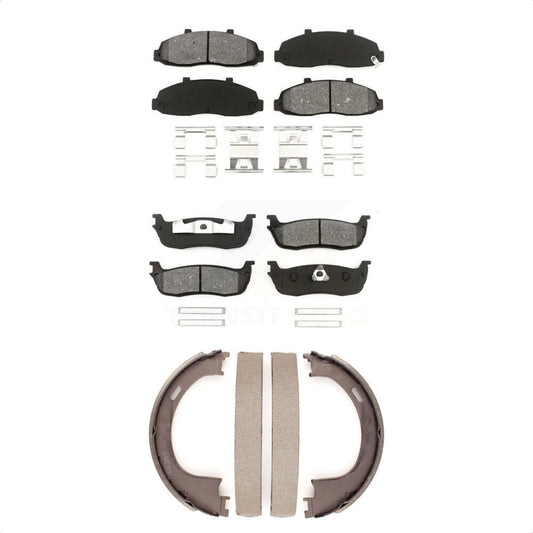 [Avant + Arrière] Kit de plaquette (semi-métallique) de frein pour Ford F-150 Heritage Lincoln Blackwood KSN-100693