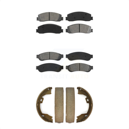 [Avant + Arrière] Kit de plaquette (semi-métallique) de frein pour Ford F-250 Super Duty F-350 KSN-100695