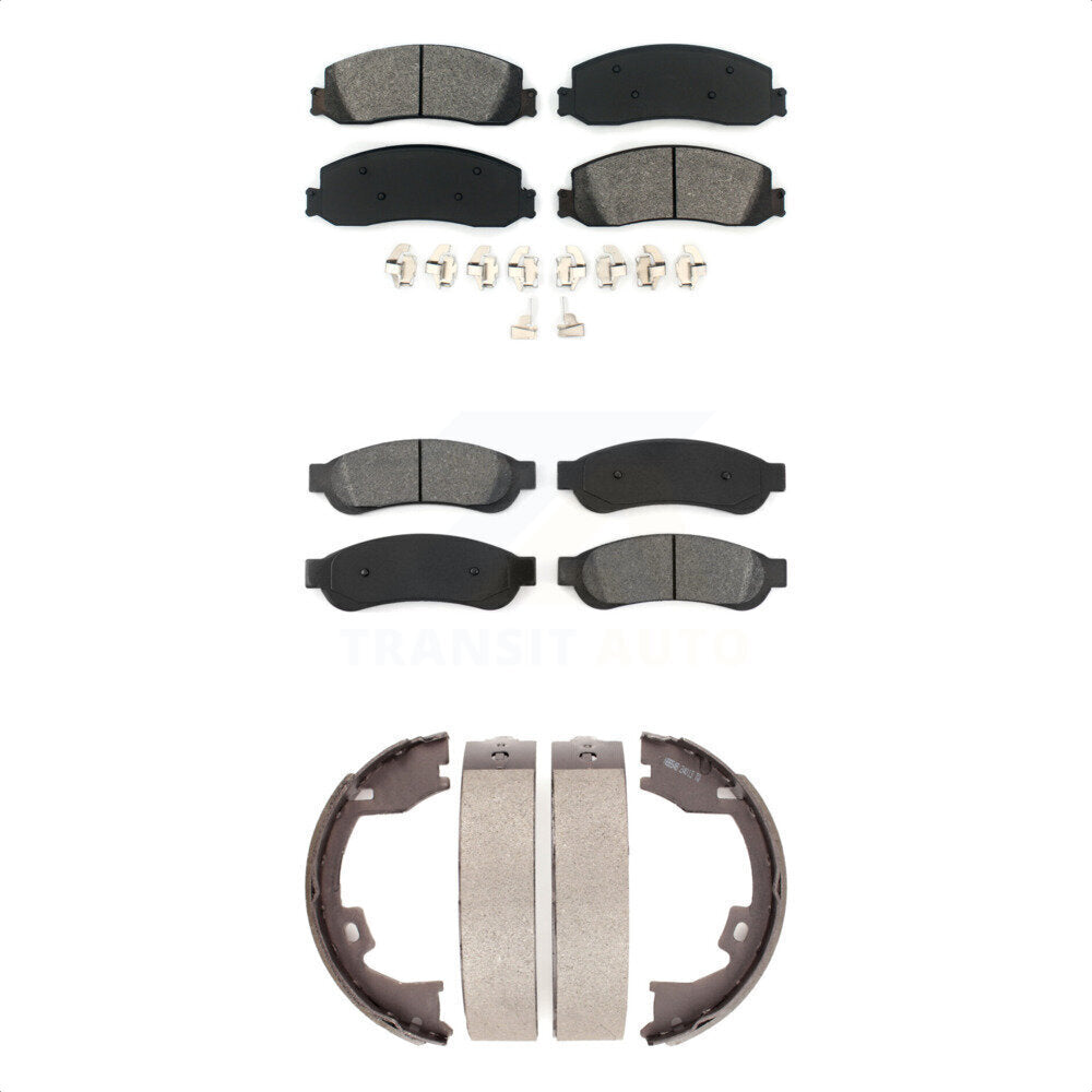 [Avant + Arrière] Kit de plaquette (semi-métallique) de frein pour Ford F-350 Super Duty F-250 KSN-100696