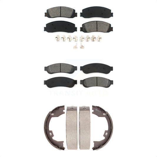 [Avant + Arrière] Kit de plaquette (semi-métallique) de frein pour Ford F-350 Super Duty F-250 KSN-100696