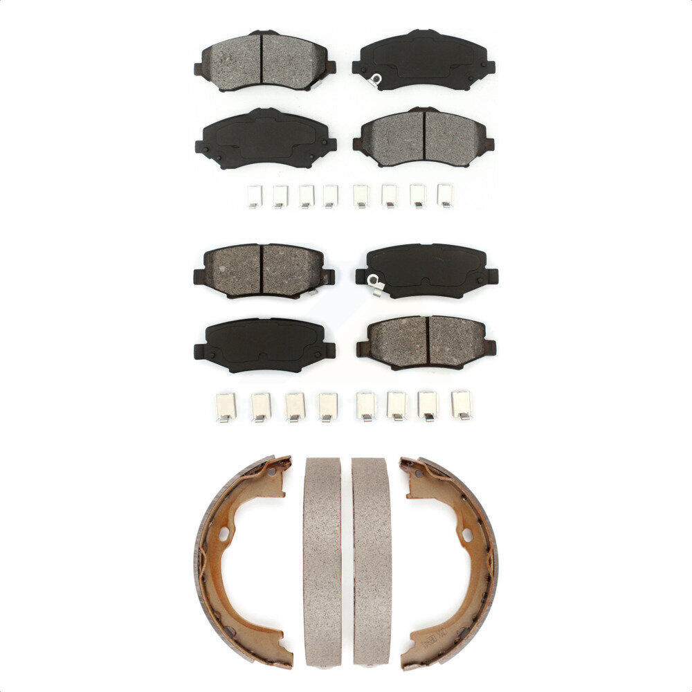[Avant + Arrière] Kit de plaquette (semi-métallique) de frein pour Jeep Wrangler Liberty Dodge Nitro JK KSN-100702