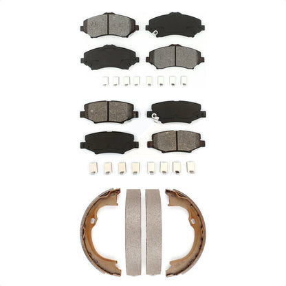 [Avant + Arrière] Kit de plaquette (semi-métallique) de frein pour Jeep Wrangler Liberty Dodge Nitro JK KSN-100702
