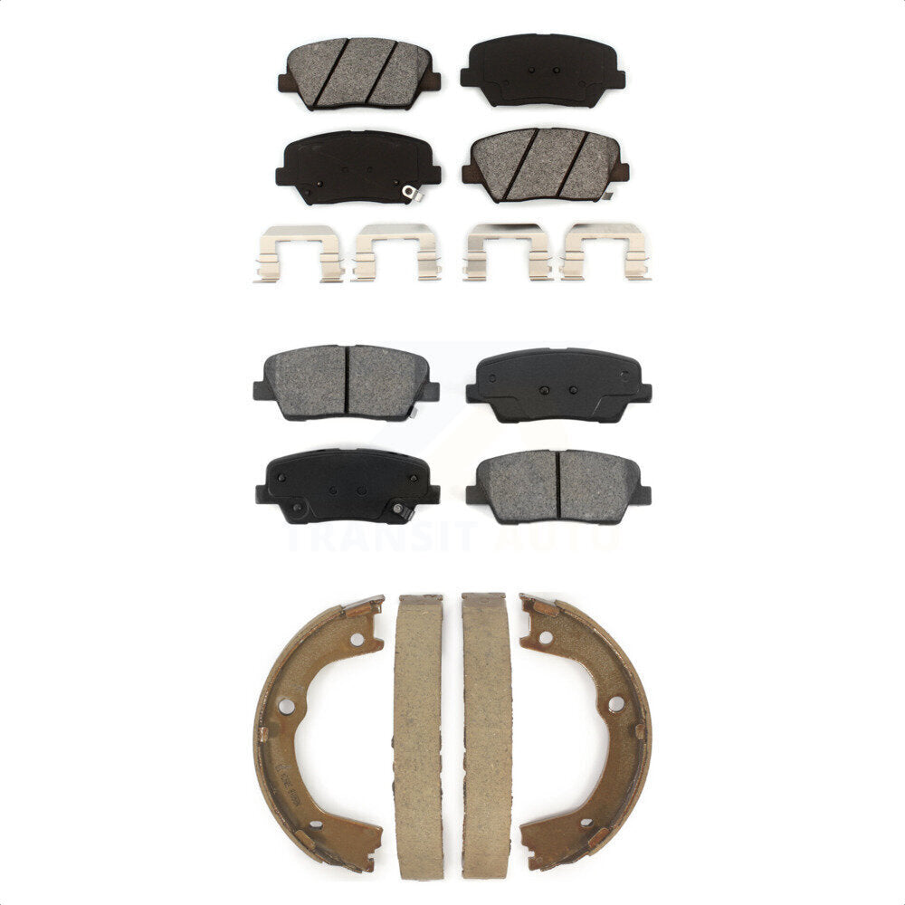 [Avant + Arrière] Kit de plaquette (semi-métallique) de frein pour Kia Sorento Hyundai Santa Fe KSN-100703 par Transit Auto