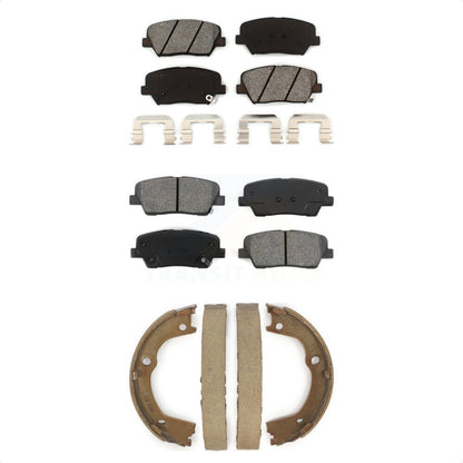 [Avant + Arrière] Kit de plaquette (semi-métallique) de frein pour Kia Sorento Hyundai Santa Fe KSN-100703 par Transit Auto