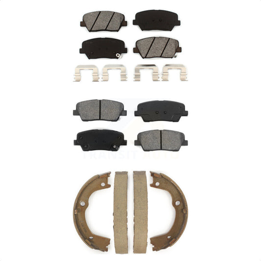 [Avant + Arrière] Kit de plaquette (semi-métallique) de frein pour Kia Sorento Hyundai Santa Fe KSN-100703 par Transit Auto