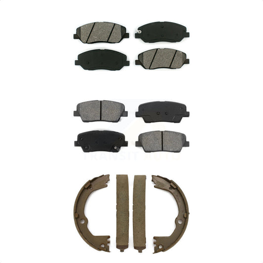 [Avant + Arrière] Kit de plaquette (semi-métallique) de frein pour Hyundai Santa Fe XL 3.3L KSN-100707 par Transit Auto