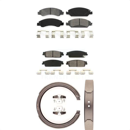 [Avant + Arrière] Kit de plaquette (semi-métallique) de frein pour Chevrolet Silverado 1500 GMC Sierra Tahoe Suburban Yukon Cadillac XL Avalanche Escalade ESV EXT KSN-100709