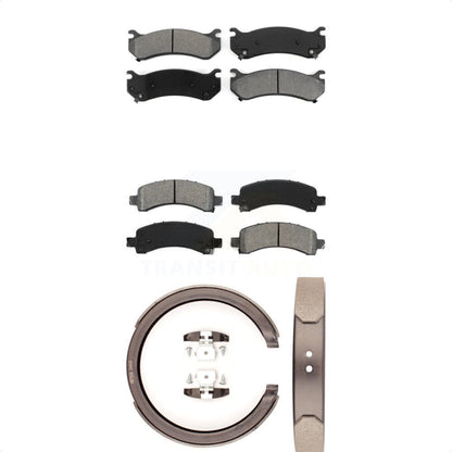 [Avant + Arrière] Kit de plaquette (semi-métallique) de frein pour Chevrolet Tahoe GMC Suburban 1500 Avalanche Yukon XL Cadillac Escalade Express Savana KSN-100710