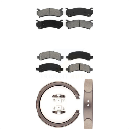 [Avant + Arrière] Kit de plaquette (semi-métallique) de frein pour Chevrolet Tahoe GMC Suburban 1500 Avalanche Yukon XL Cadillac Escalade Express Savana KSN-100710