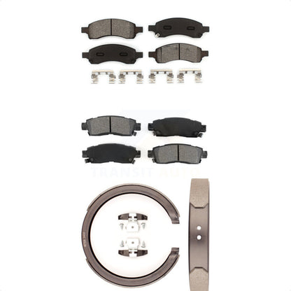 [Avant + Arrière] Kit de plaquette (semi-métallique) de frein pour Chevrolet Trailblazer GMC Envoy EXT XL Buick Rainier Saab 9-7x Isuzu Ascender KSN-100712