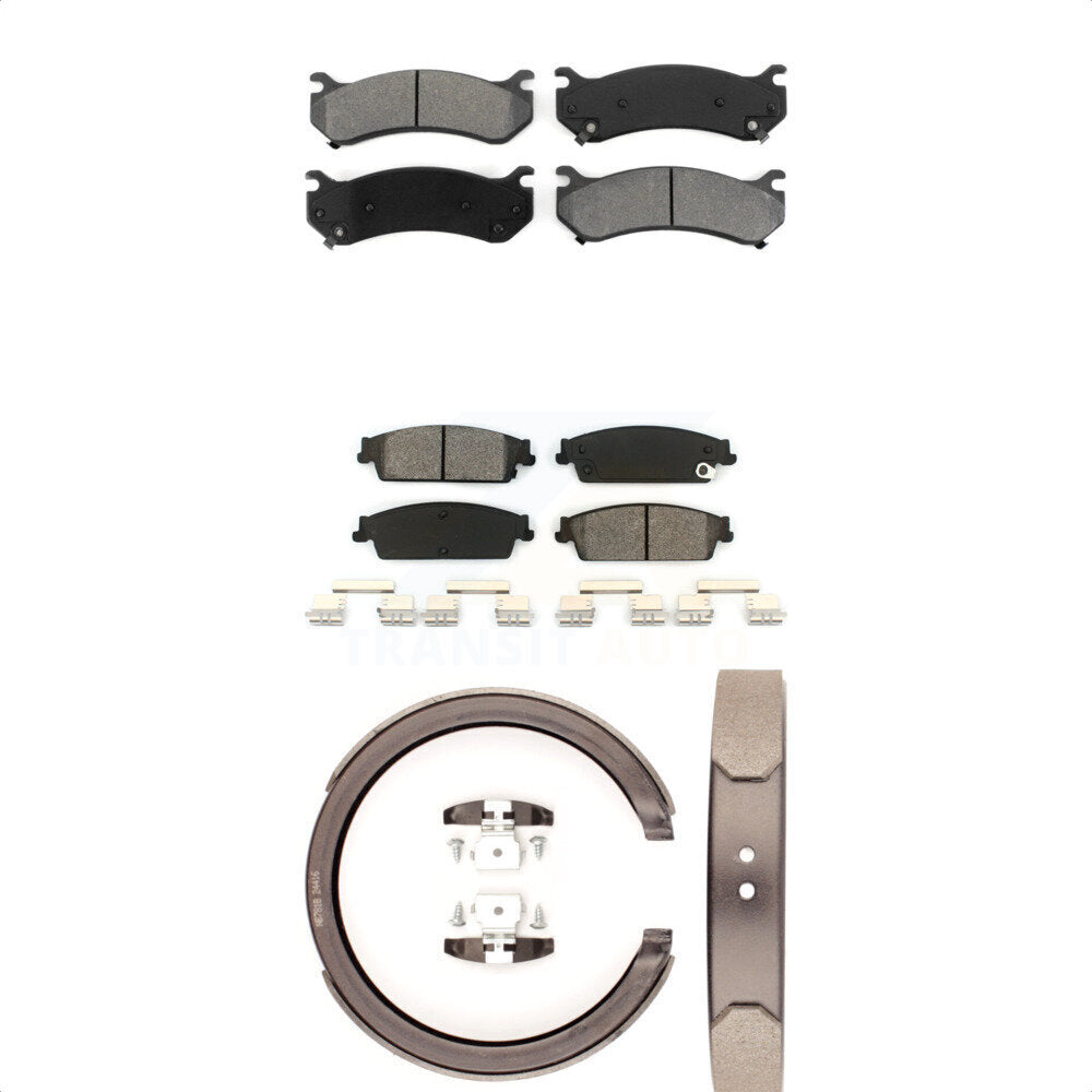 [Avant + Arrière] Kit de plaquette (semi-métallique) de frein pour 2007 Chevrolet Silverado 1500 Disc rear brakes KSN-100713