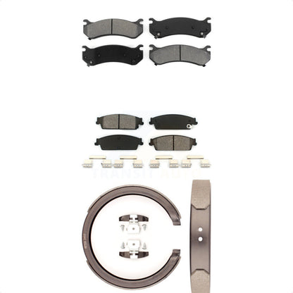 [Avant + Arrière] Kit de plaquette (semi-métallique) de frein pour 2007 Chevrolet Silverado 1500 Disc rear brakes KSN-100713