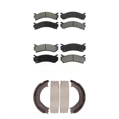 [Avant + Arrière] Kit de plaquette (semi-métallique) de frein pour Chevrolet Silverado 2500 HD GMC Sierra 3500 Hummer H2 Classic 1500 Suburban Yukon XL Avalanche KSN-100715